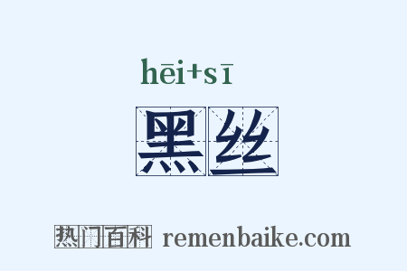 黑丝是什么意思的图片